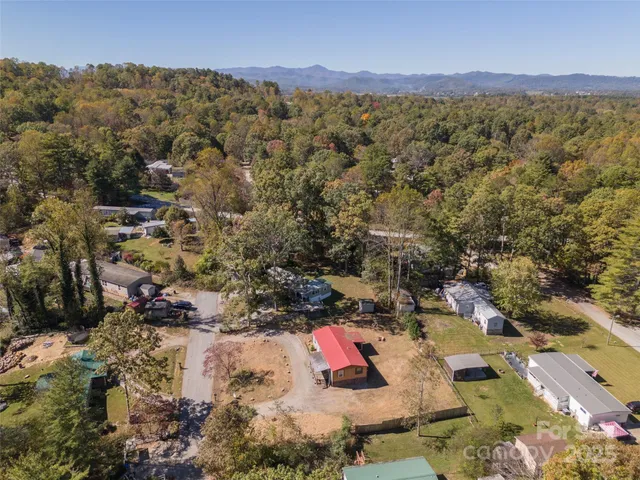 a view of city and mountain
