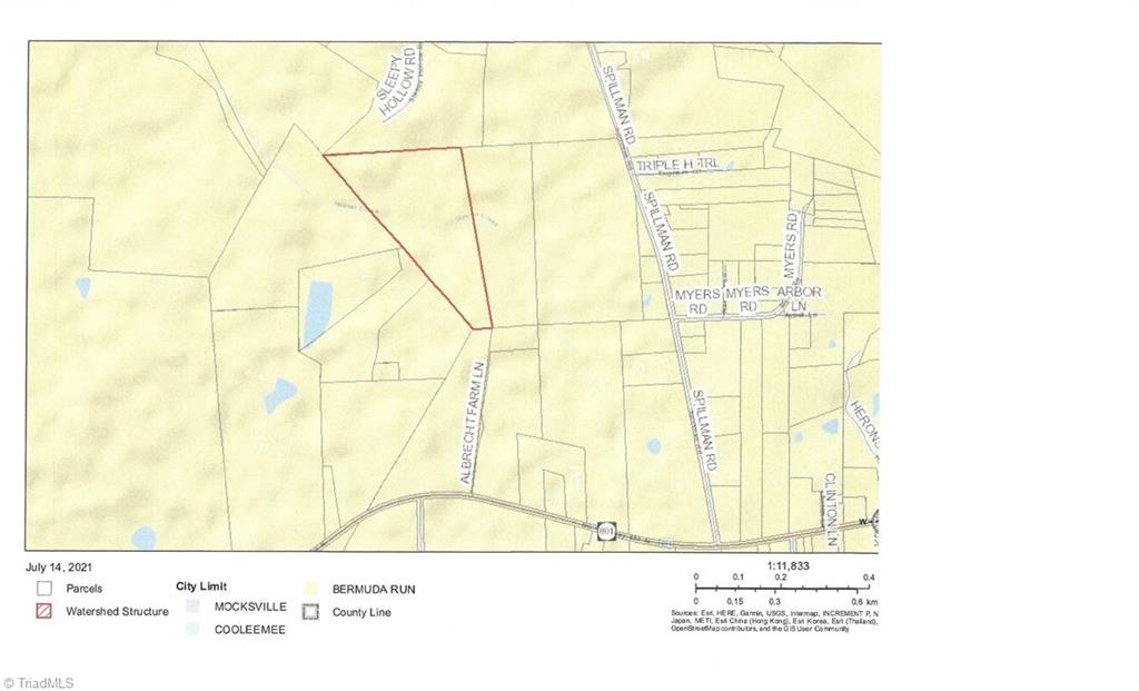 Location of 29.99 Acres Off NC Highway 801 North