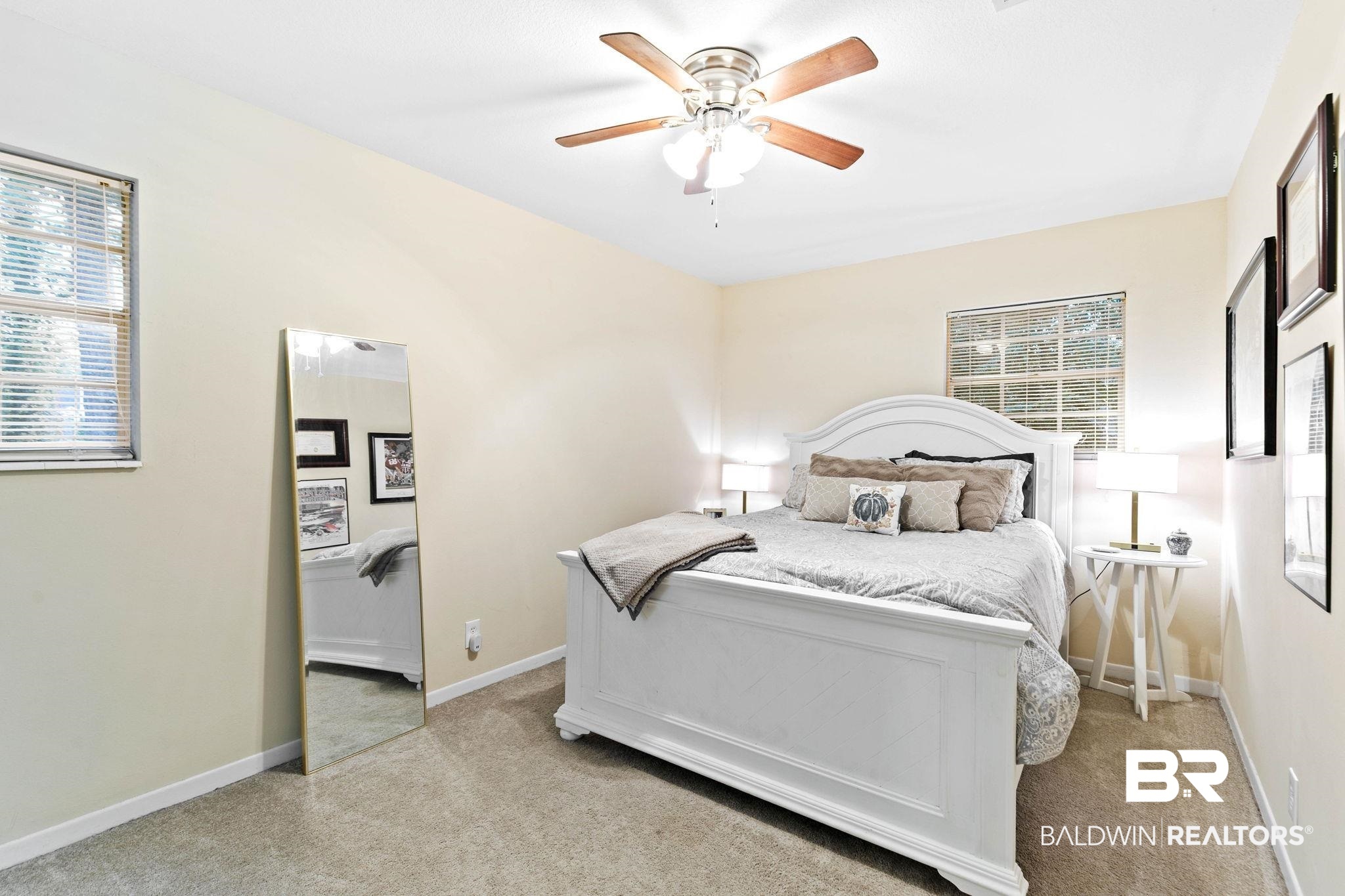 4 Rally Road Spanish Fort, AL 36527 - Photo 28 of 41 Bedroom featuring light carpet and a ceiling fan