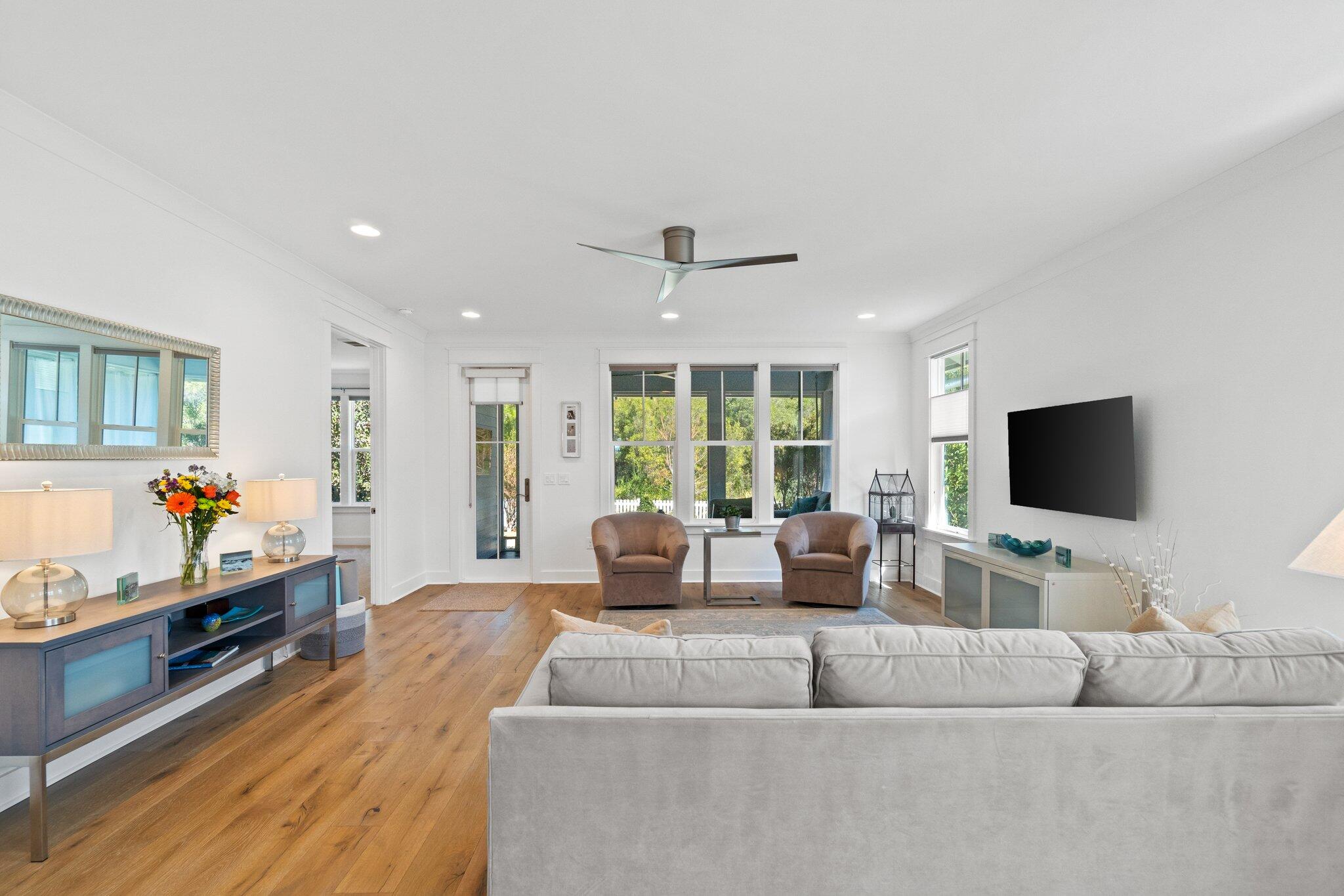 95 Log Landing St Inlet Beach Inlet Beach, FL 32461 - Photo 15 of 59 a living room with furniture and a flat screen tv