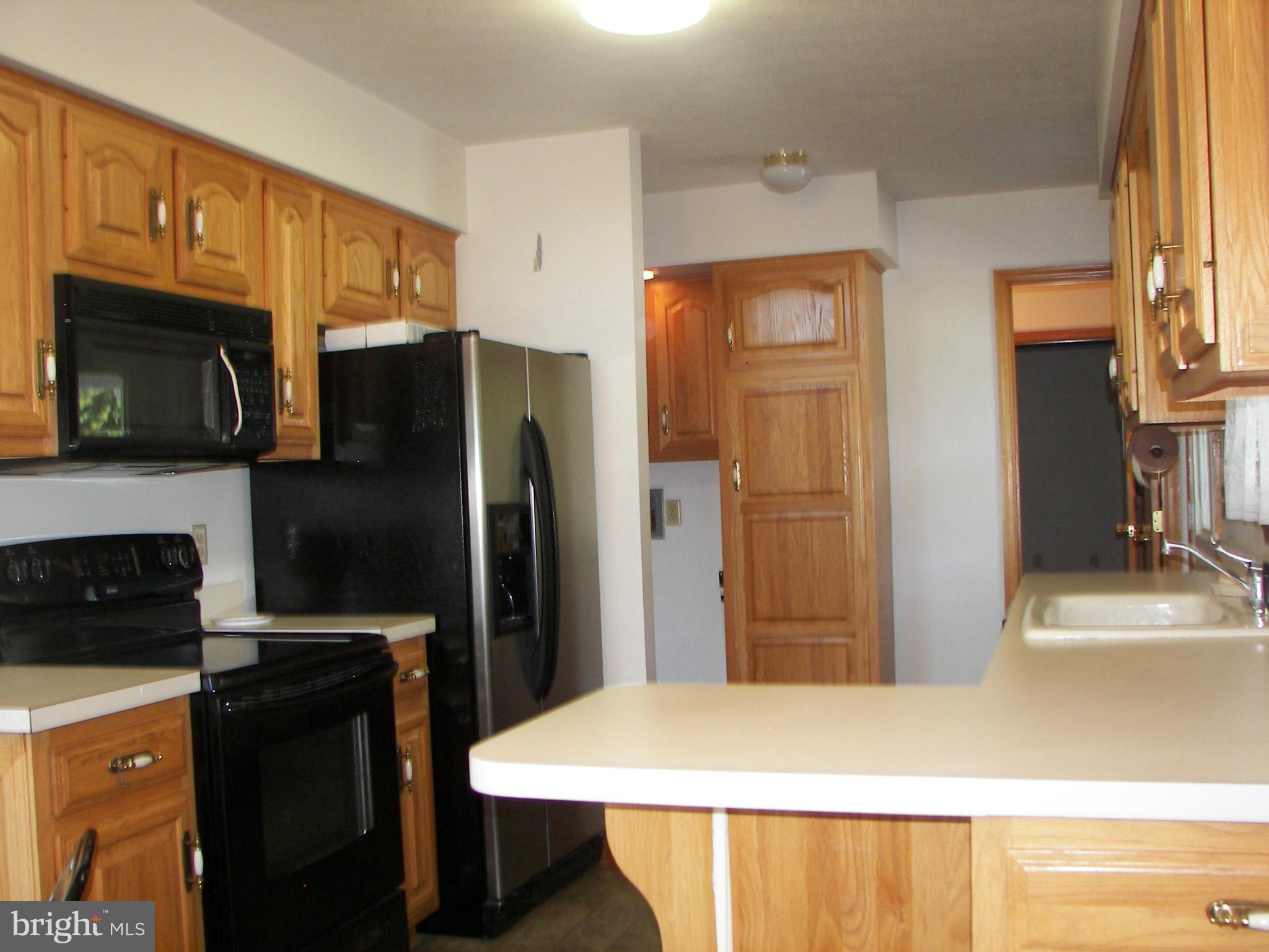 2483 Potomac Road Berkeley Springs, WV 25411 - Photo 15 of 30 a kitchen with a refrigerator a stove and a microwave