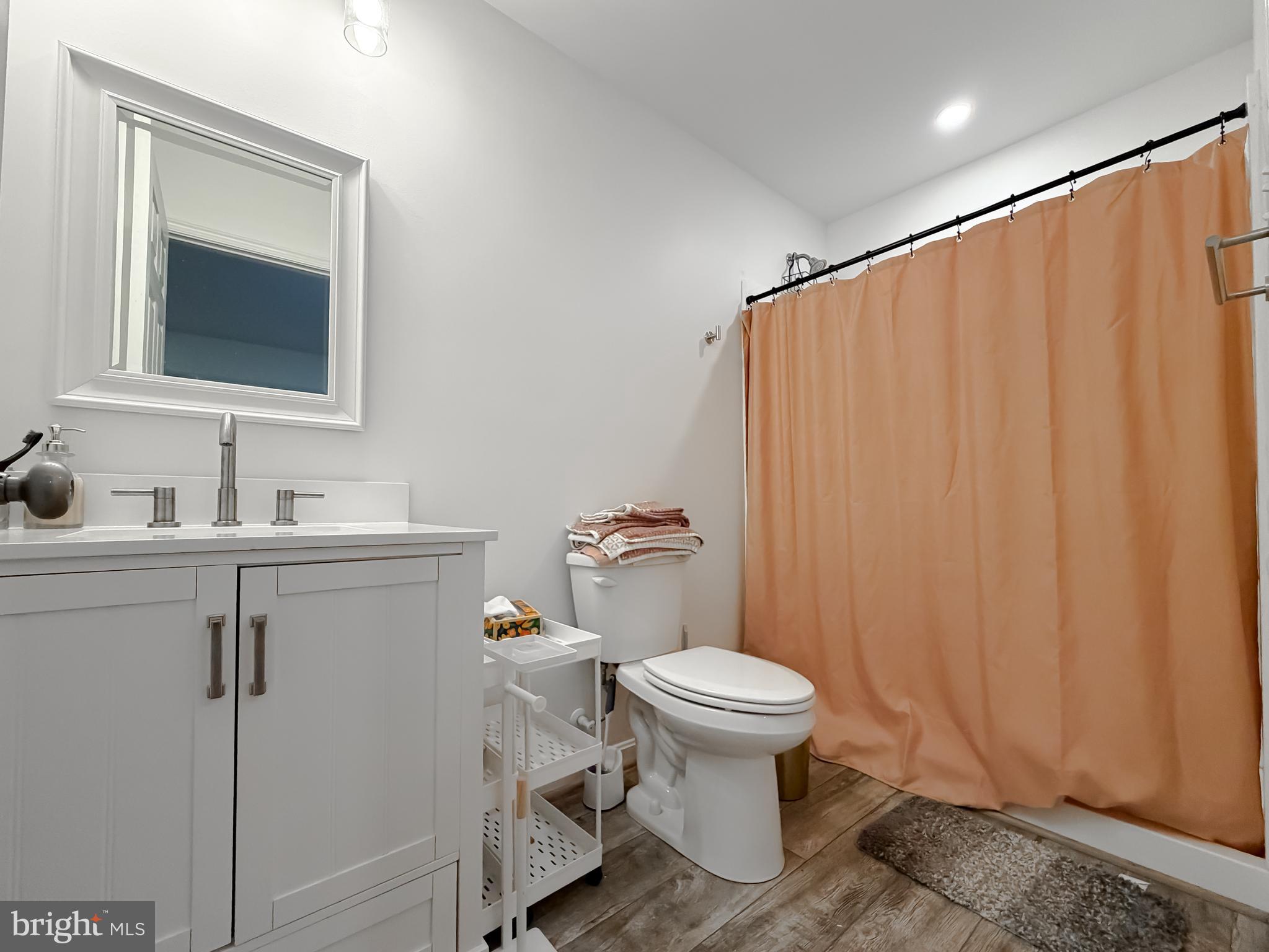16146 Thomas Road Piney Point, MD 20674 - Photo 35 of 57 a bathroom with a sink mirror vanity and toilet