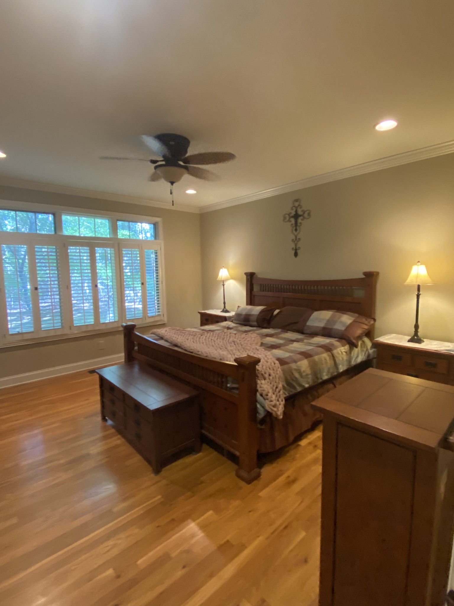 2271 Timberwood Trace Monteagle, TN 37356 - Photo 15 of 22 a bedroom with a bed and a ceiling fan