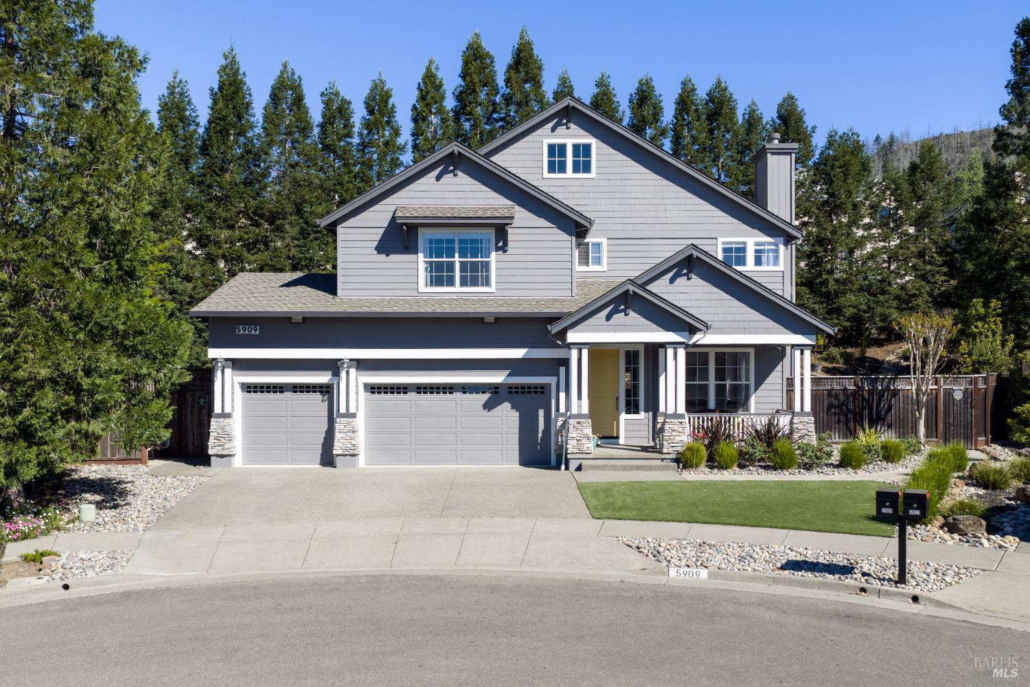 5909 Featherlight Place Santa Rosa, CA 95409 - Photo 1 of 50 Welcome to Redwood Manor: A stunning retreat at the end of a quiet cul-de-sac, framed by 24 majestic redwoods.