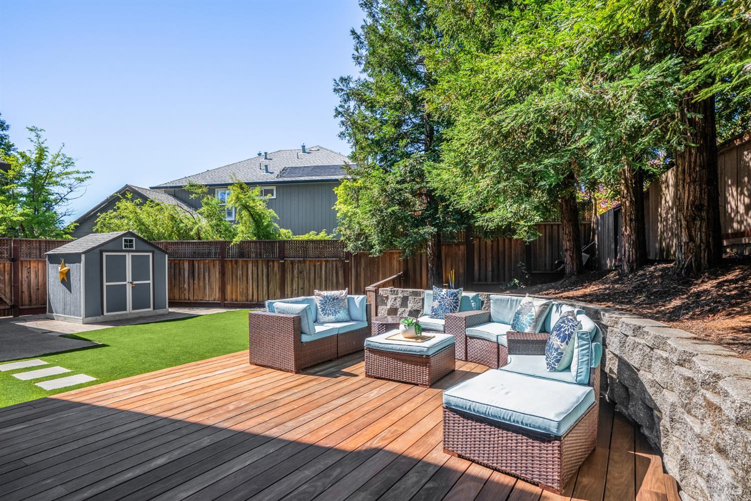 5909 Featherlight Place Santa Rosa, CA 95409 - Photo 9 of 50 The Deck: Architectural excellence: Custom Ipe (Brazilian Hardwood) deck—one of the world's most durable and beautiful woods.