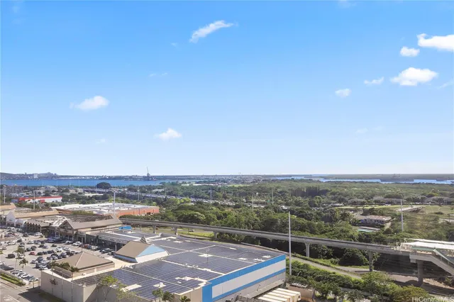 a view of city and mountain