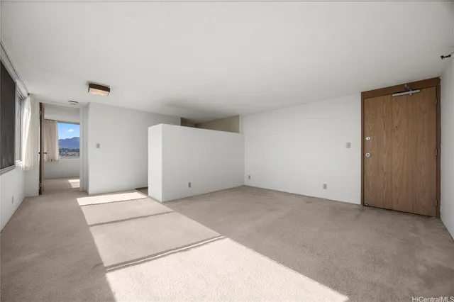 a view of an empty room