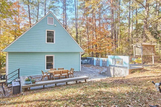 a view of a house with a patio