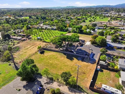 an aerial view of swimming pool