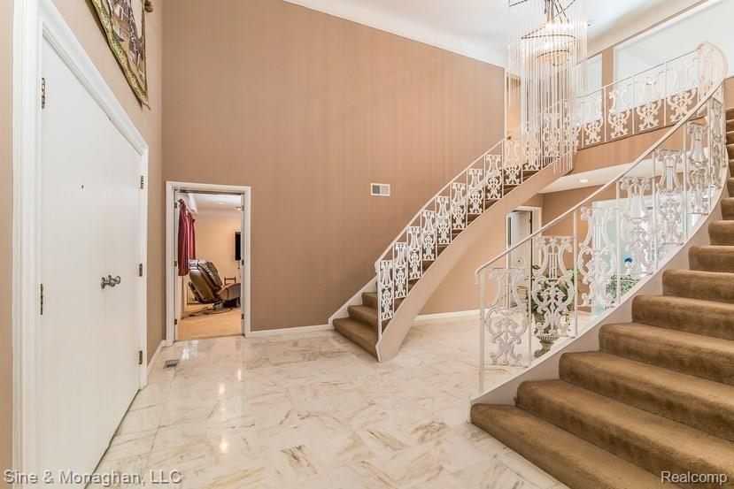 1228 Stuyvessant Road Bloomfield Hills, MI 48301 - Photo 5 of 49 Two story marble foyer