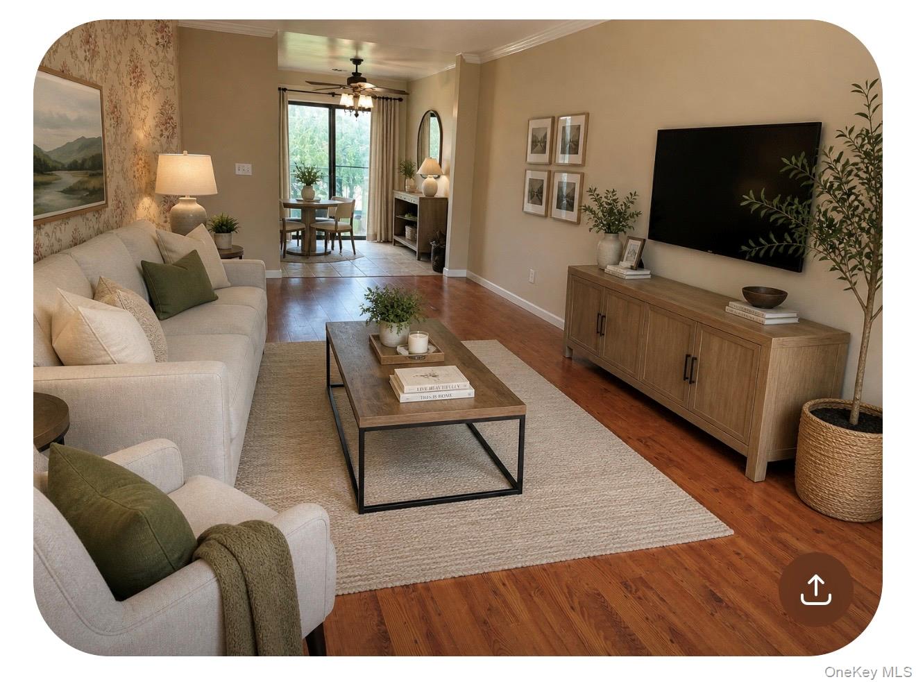 276 Temple Hill Road, Unit 1704 New Windsor, NY 12553 - Photo 4 of 22 a living room with furniture and a flat screen tv