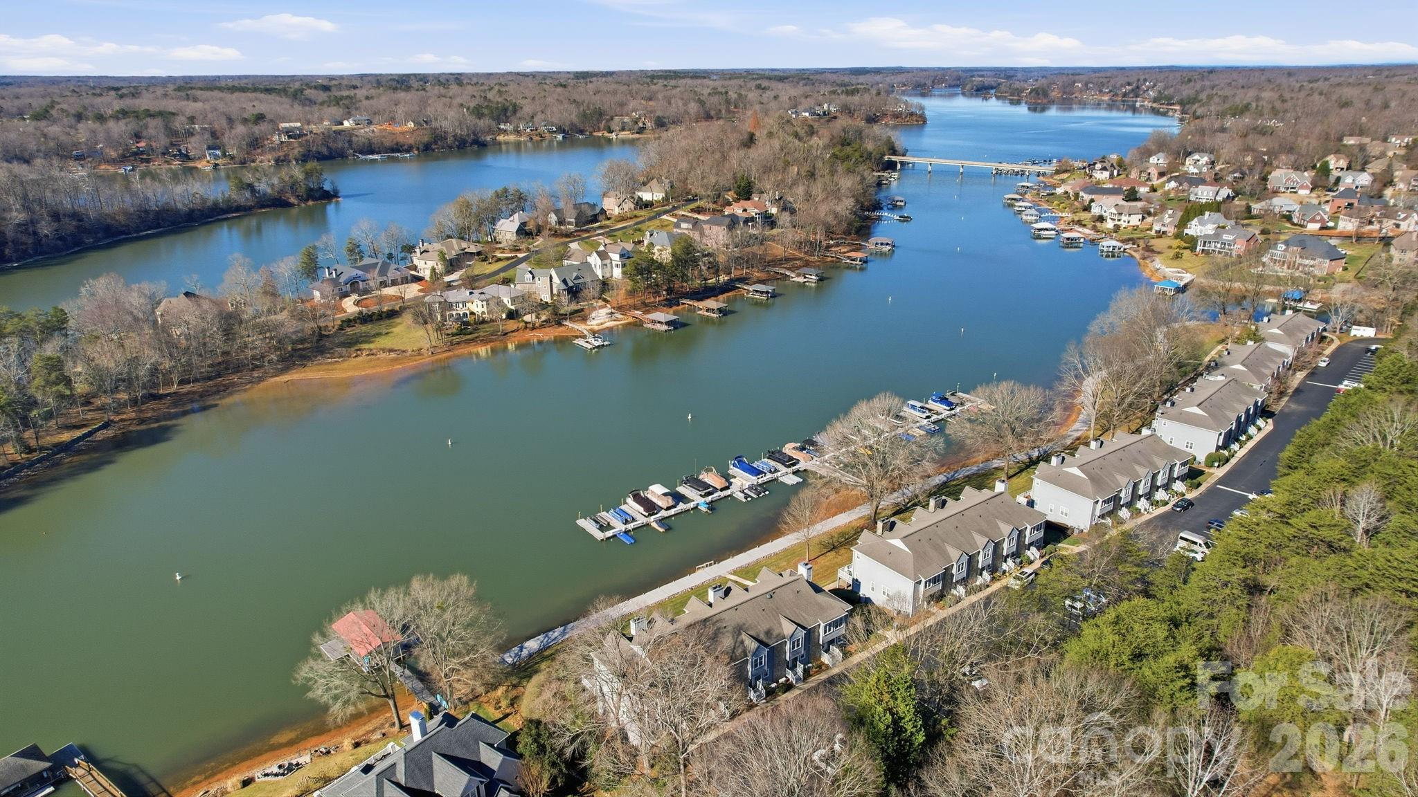 529 Catspaw Road Statesville, NC 28677 - Photo 35 of 48 an aerial view of a house with a lake view