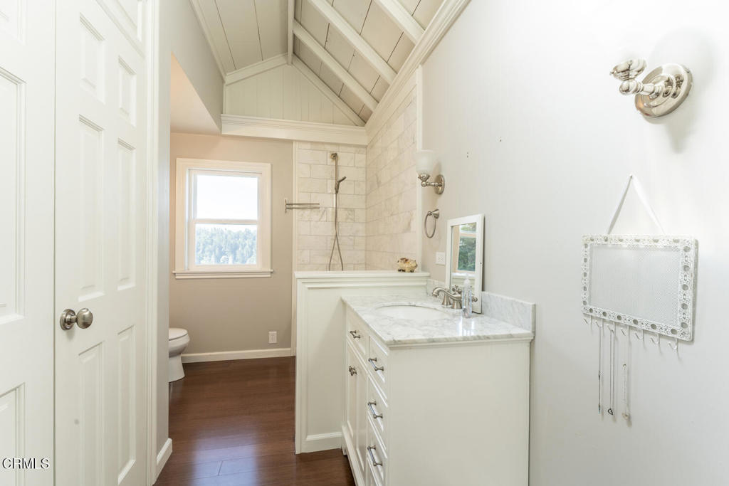 32751 Navarro Ridge Road Albion, CA 95410 - Photo 35 of 57 a bathroom with a sink a mirror and a toilet