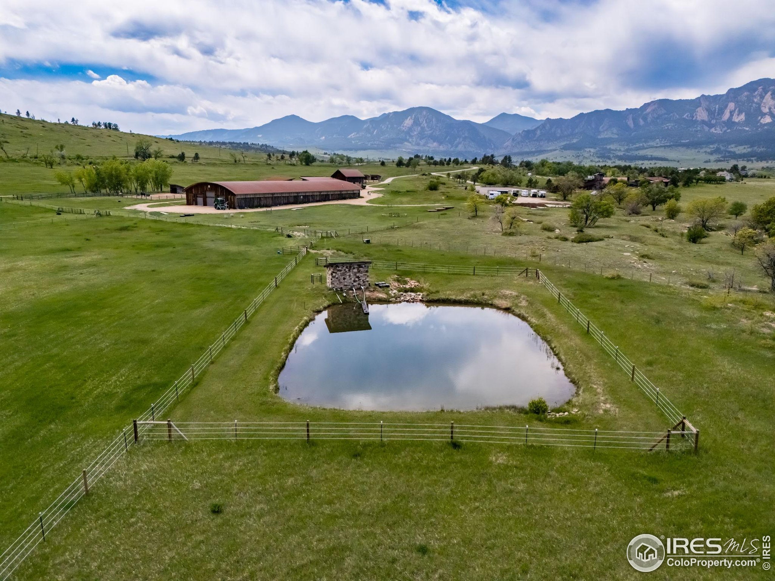 1355 South Cherryvale Road Boulder, CO 80303 - Photo 25 of 40 a view of a lake with a mountain in the background