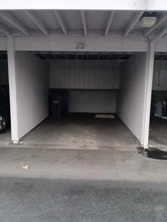 a view of a patio with furniture