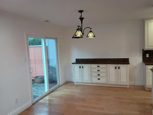 a view of kitchen and window