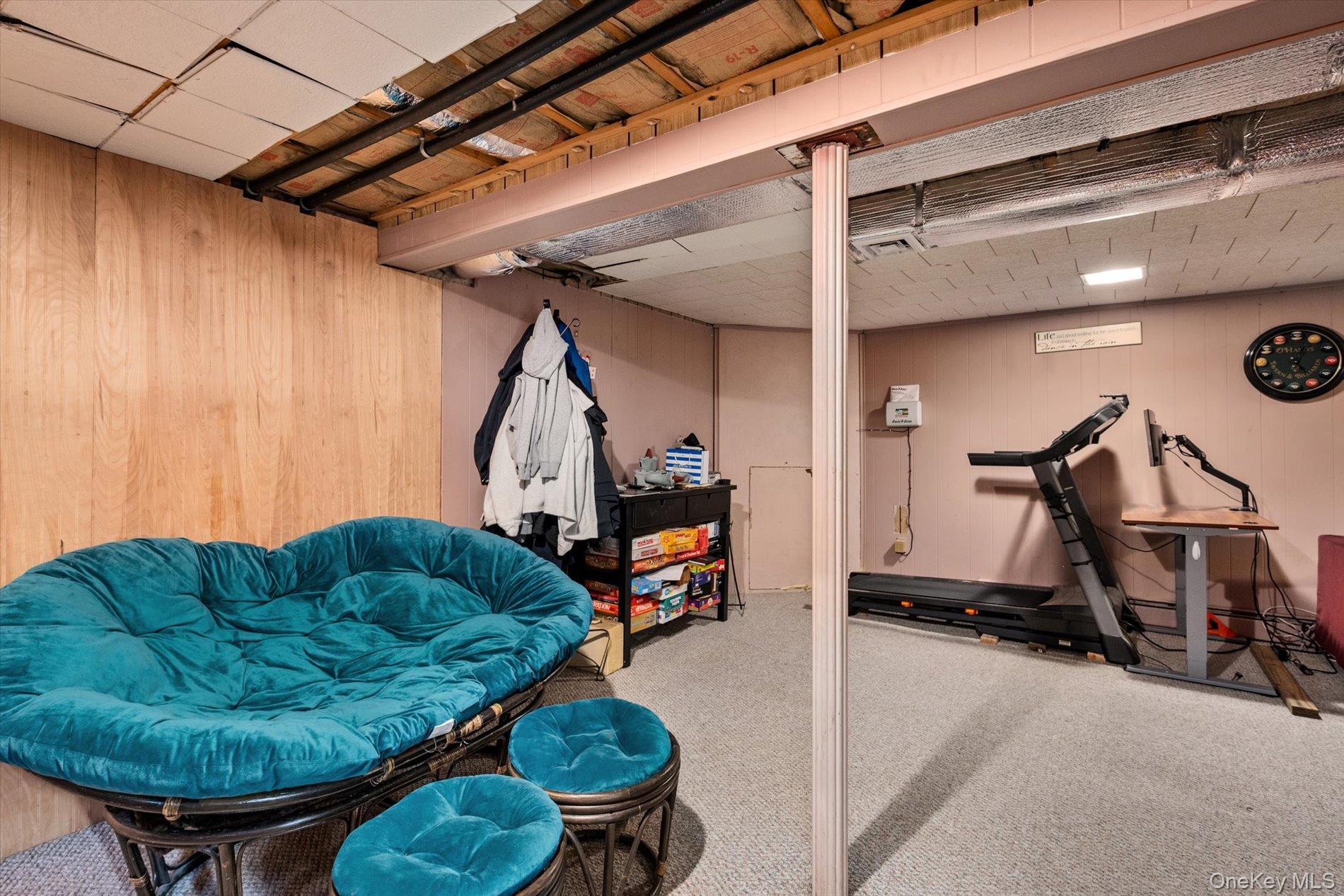 249 Hampton Road West Babylon, NY 11704 - Photo 17 of 22 a living room with furniture gym equipment and a window