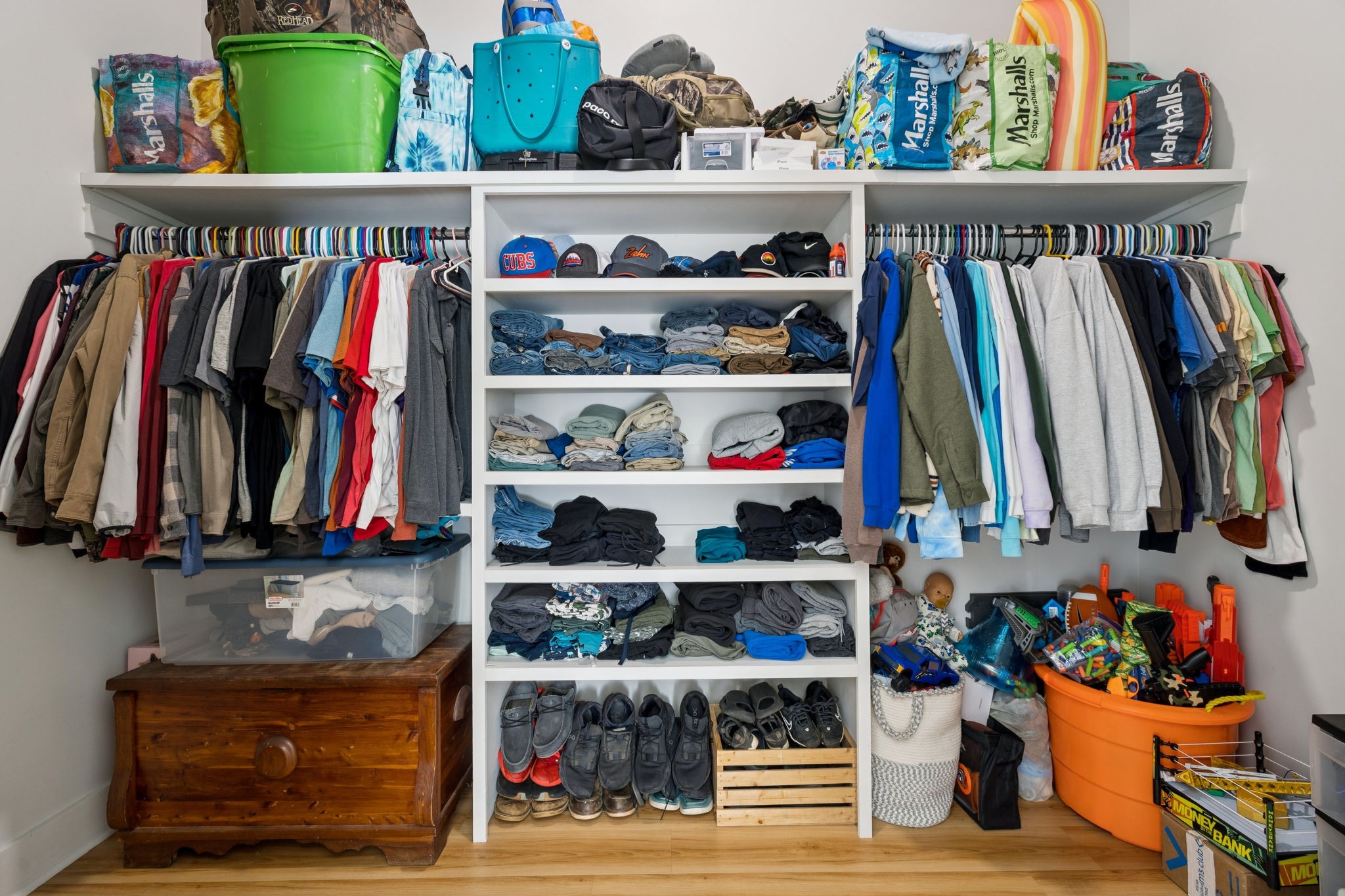 6060 Washer Road Lyles, TN 37098 - Photo 22 of 43 a view of walk in closet with clothes and shoes