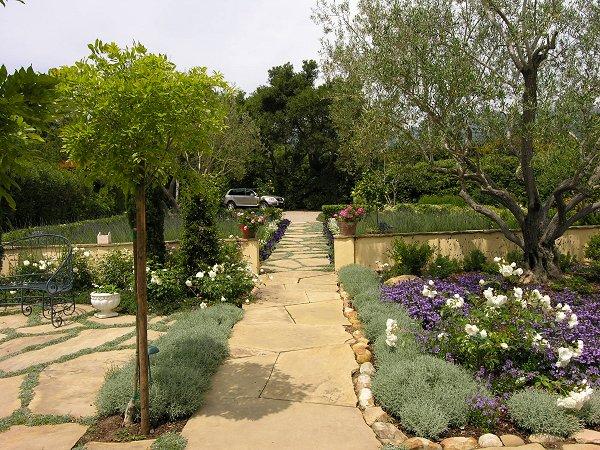 640 Ashley Road Montecito, CA 93108 - Photo 4 of 14 a view of a pathway in a yard