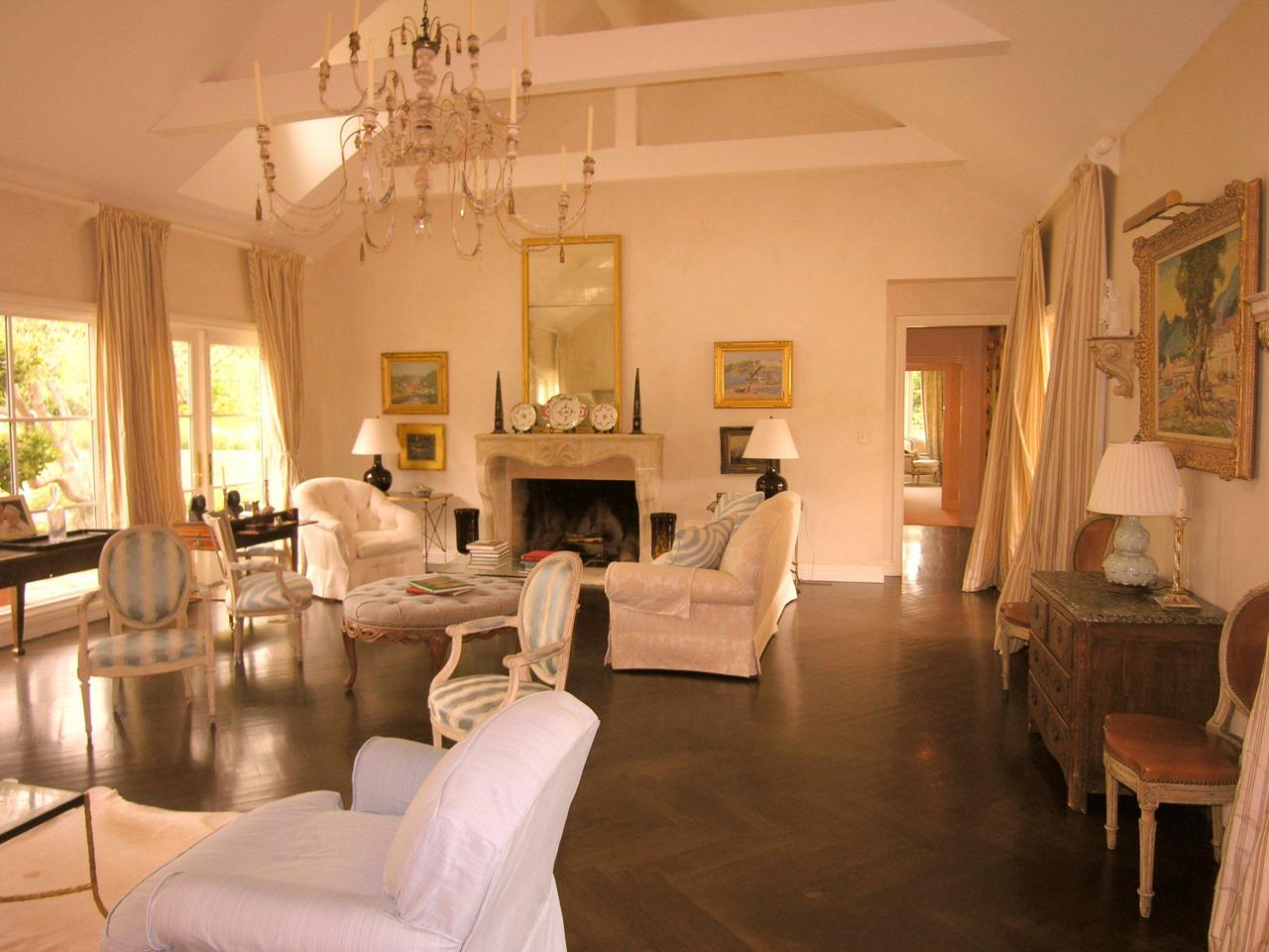 640 Ashley Road Montecito, CA 93108 - Photo 6 of 14 a living room with fireplace furniture and a large window