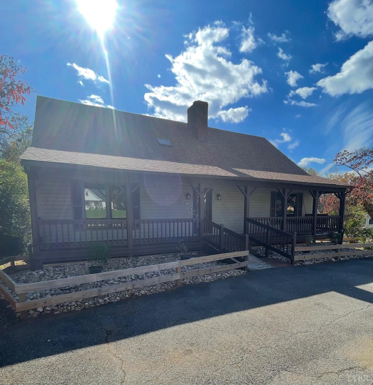 a view of a building with a yard