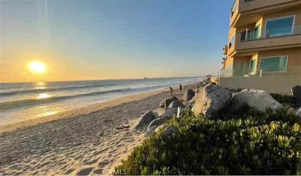 a view of an ocean and beach