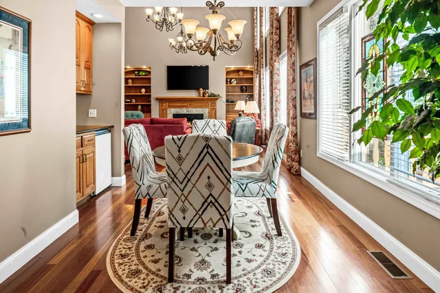 a bathroom with a shower sink and mirror