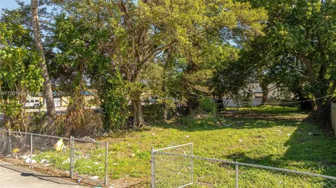 a view of yard with tree