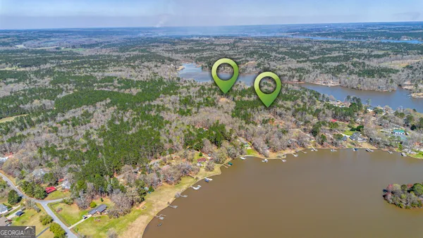 a view of a street with a building in the background