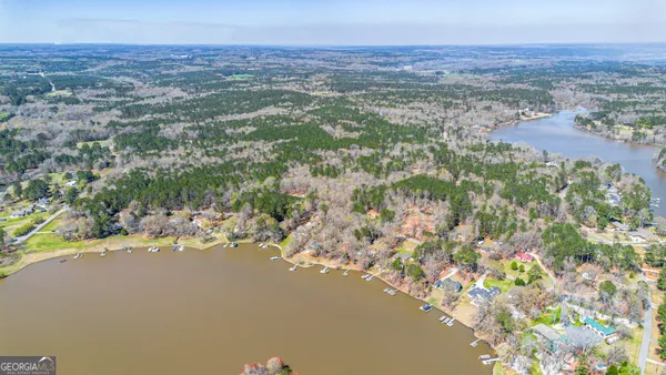 a view of a city with an ocean