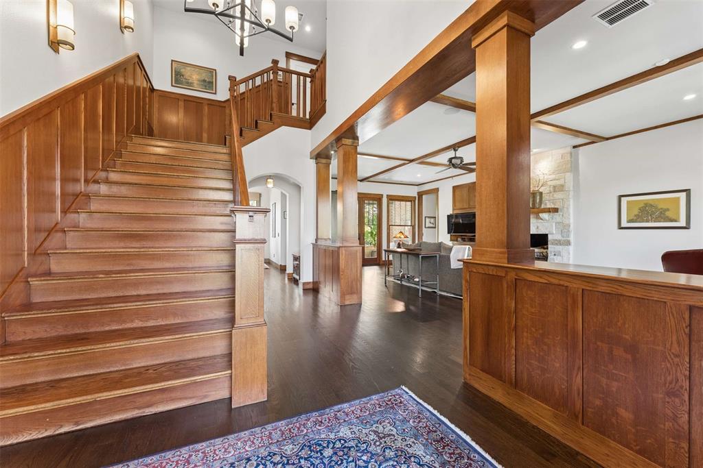 7430 Dawn Avenue Pilot Point, TX 76258 - Photo 4 of 39 a view of entryway and hall with wooden floor