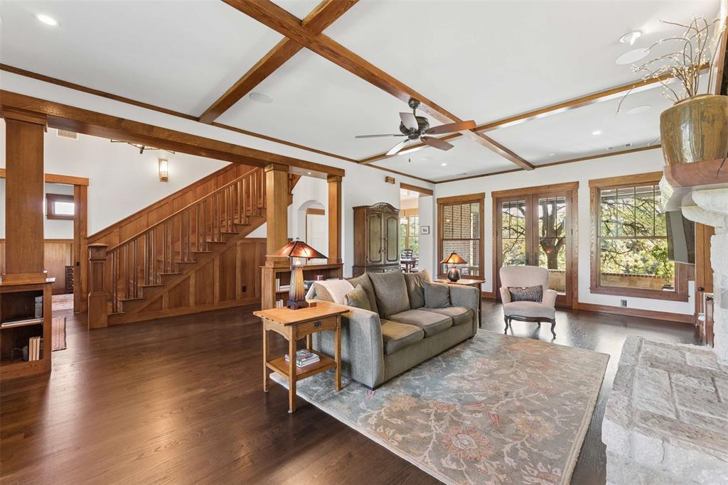 7430 Dawn Avenue Pilot Point, TX 76258 - Photo 6 of 39 a living room with furniture and wooden floor