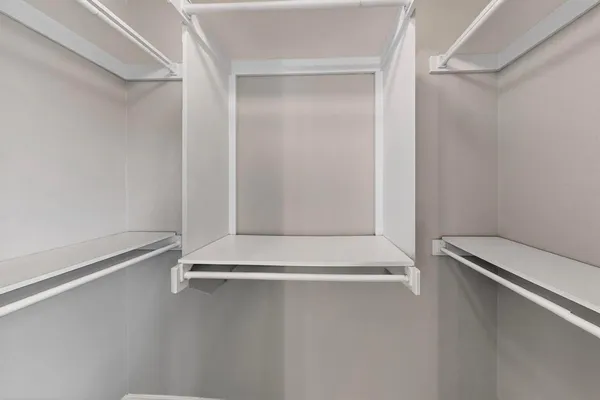 a close view of closet