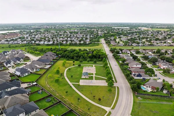 an aerial view of a