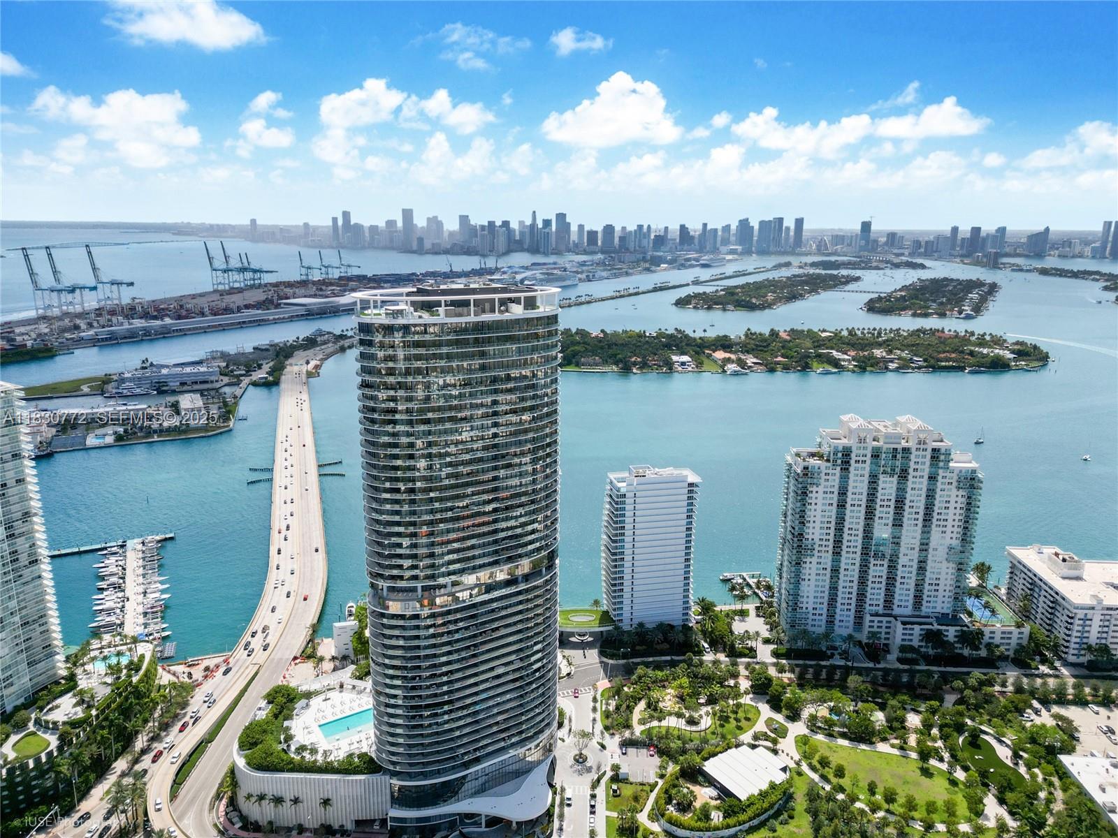 500 Alton Road, Unit 4401 Miami Beach, FL 33139 - Photo 23 of 34 a view of a lake with a terrace