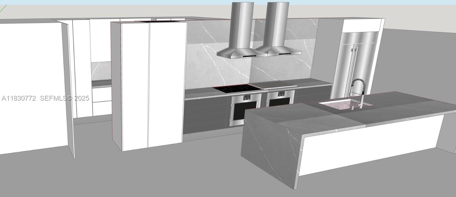 500 Alton Road, Unit 4401 Miami Beach, FL 33139 - Photo 32 of 34 a kitchen with stainless steel appliances granite countertop a refrigerator and a sink