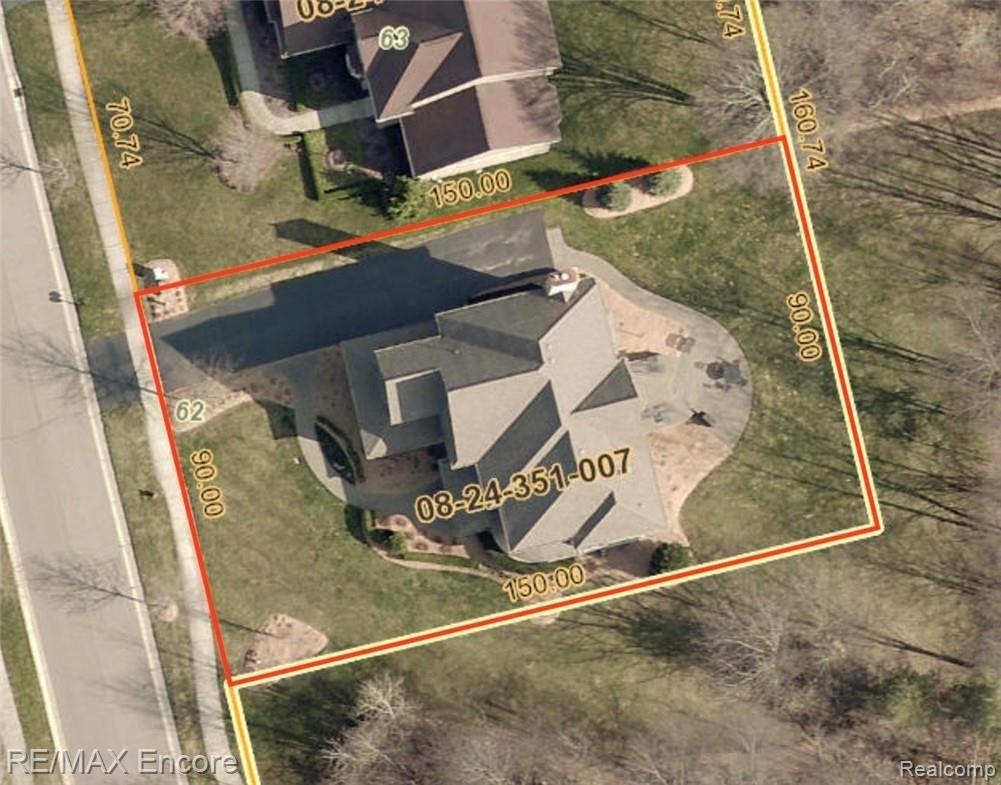 6775 Oakhurst Ridge Road Clarkston, MI 48348 - Photo 33 of 37 Lot Dimensions
