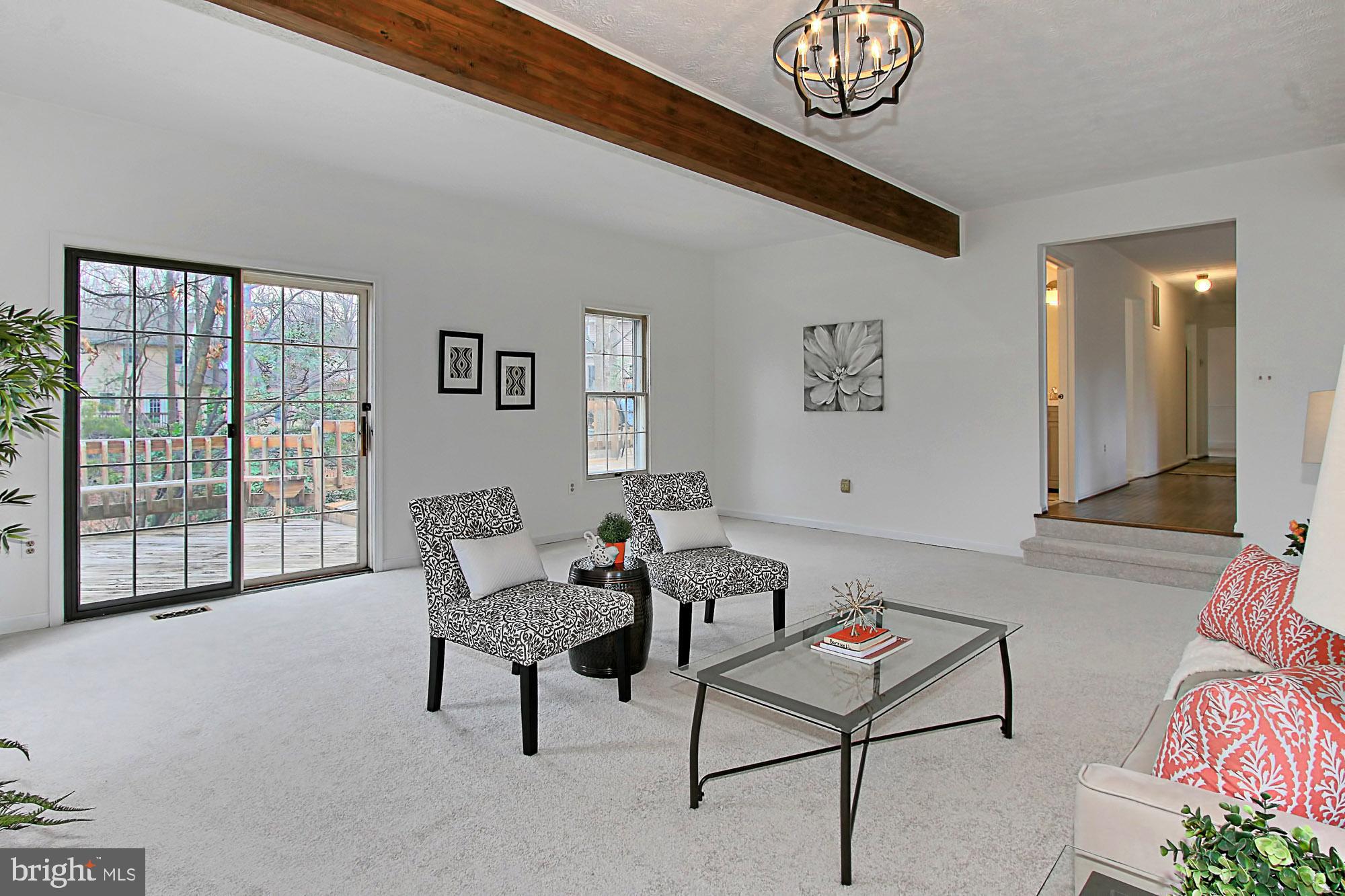 2211 Quartermaster Lane Reston, VA 20191 - Photo 14 of 49 Sliding Door to the multi-tiered Deck
