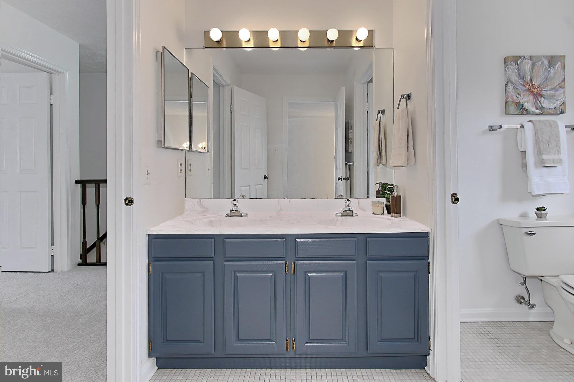 2211 Quartermaster Lane Reston, VA 20191 - Photo 32 of 49 Updated Double Vanity in the Upper Hall Bath!