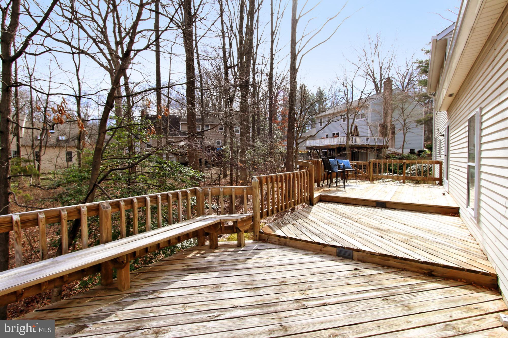 2211 Quartermaster Lane Reston, VA 20191 - Photo 37 of 49 Multi-Tiered Deck Overlooks Private Woods