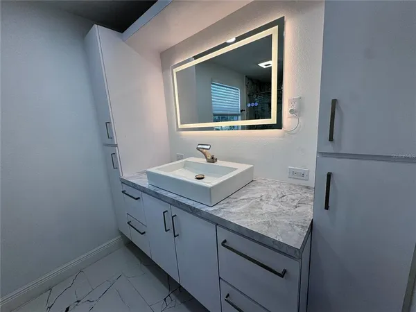 a view of a small space