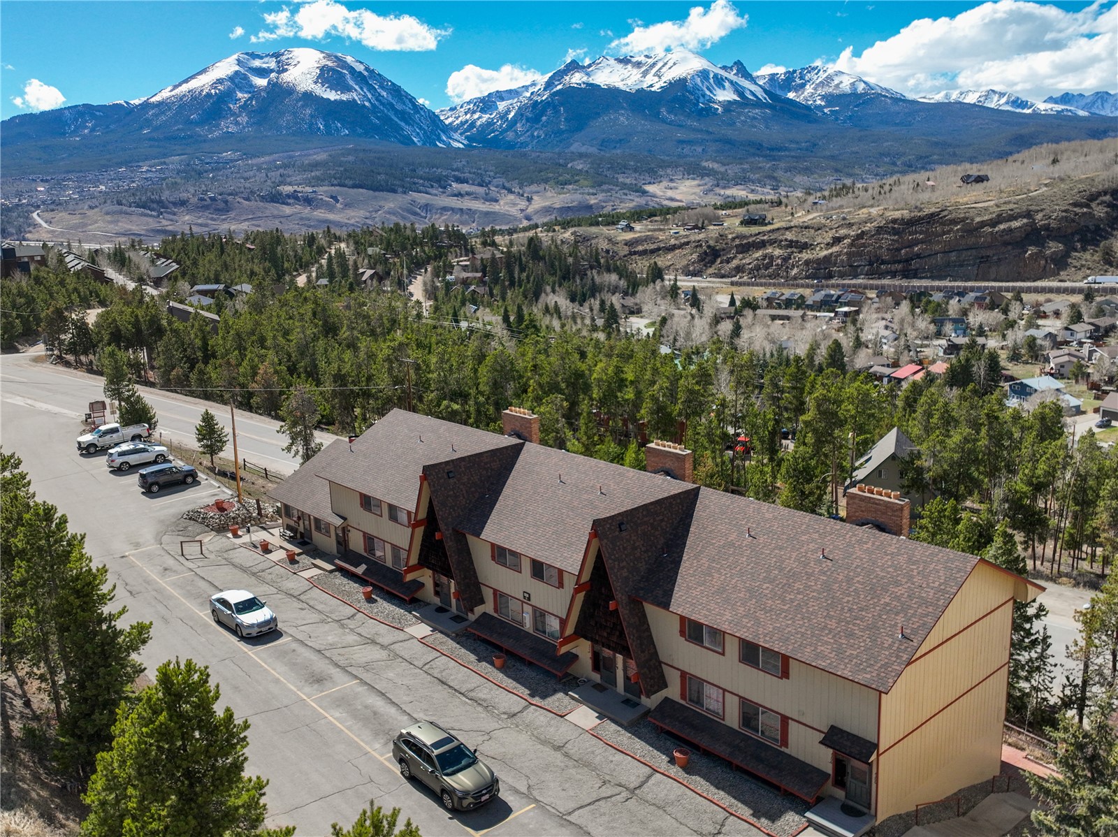 110 Evergreen Road, Unit 303 Dillon, CO 80435 - Photo 12 of 35 an aerial view of a house with a yard