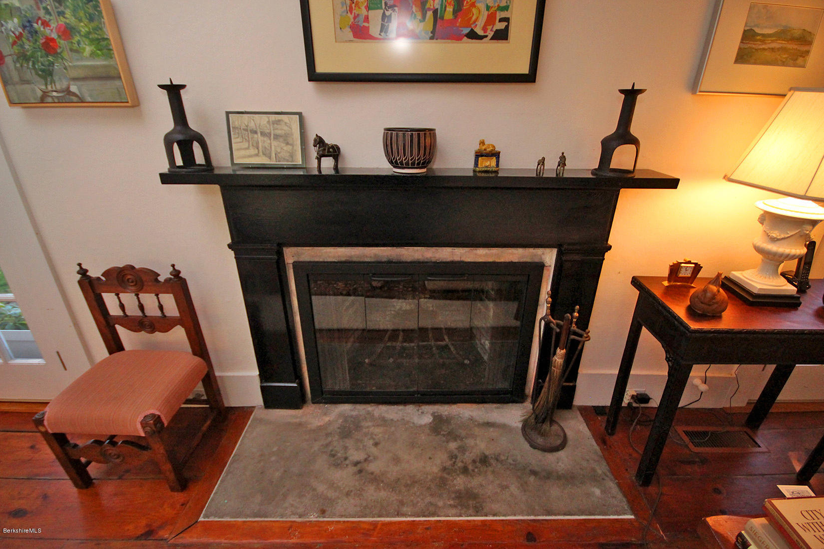 20 Main Street Stockbridge, MA 01262 - Photo 24 of 40 a living room with furniture and a fireplace