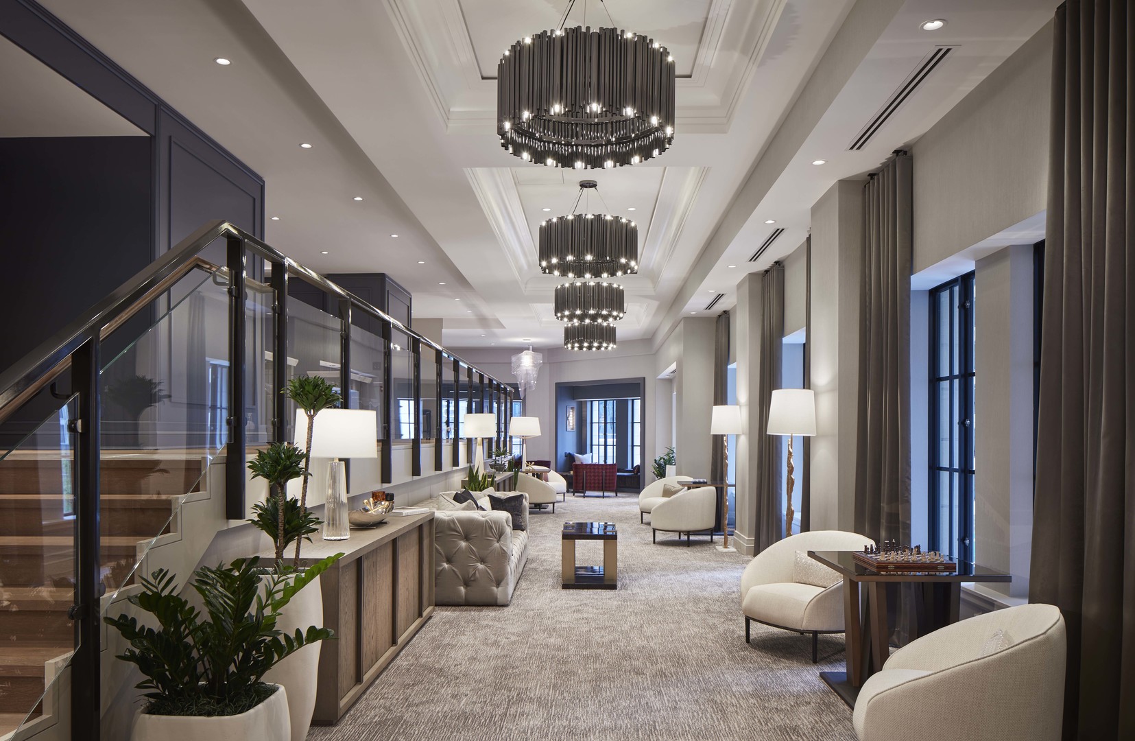435 North Michigan Avenue, Unit 2103 Chicago, IL 60611 - Photo 25 of 41 a living room with furniture a chandelier and a chandelier