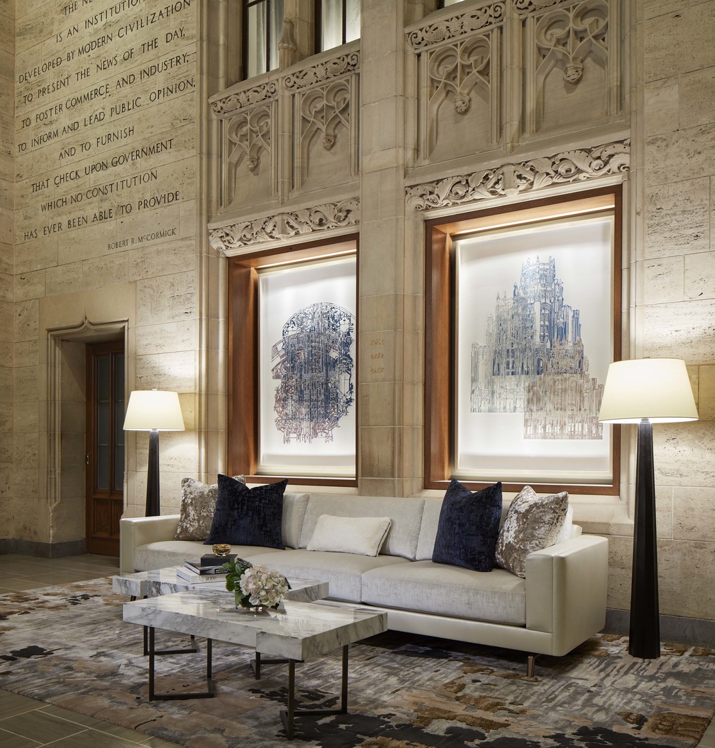 435 North Michigan Avenue, Unit 2103 Chicago, IL 60611 - Photo 4 of 41 a living room with furniture and a large window