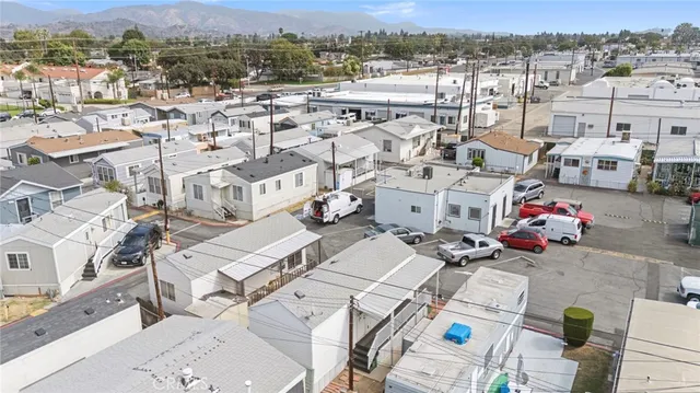 a city view with patio