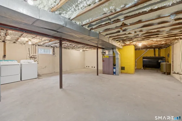a view of a room with storage and utility
