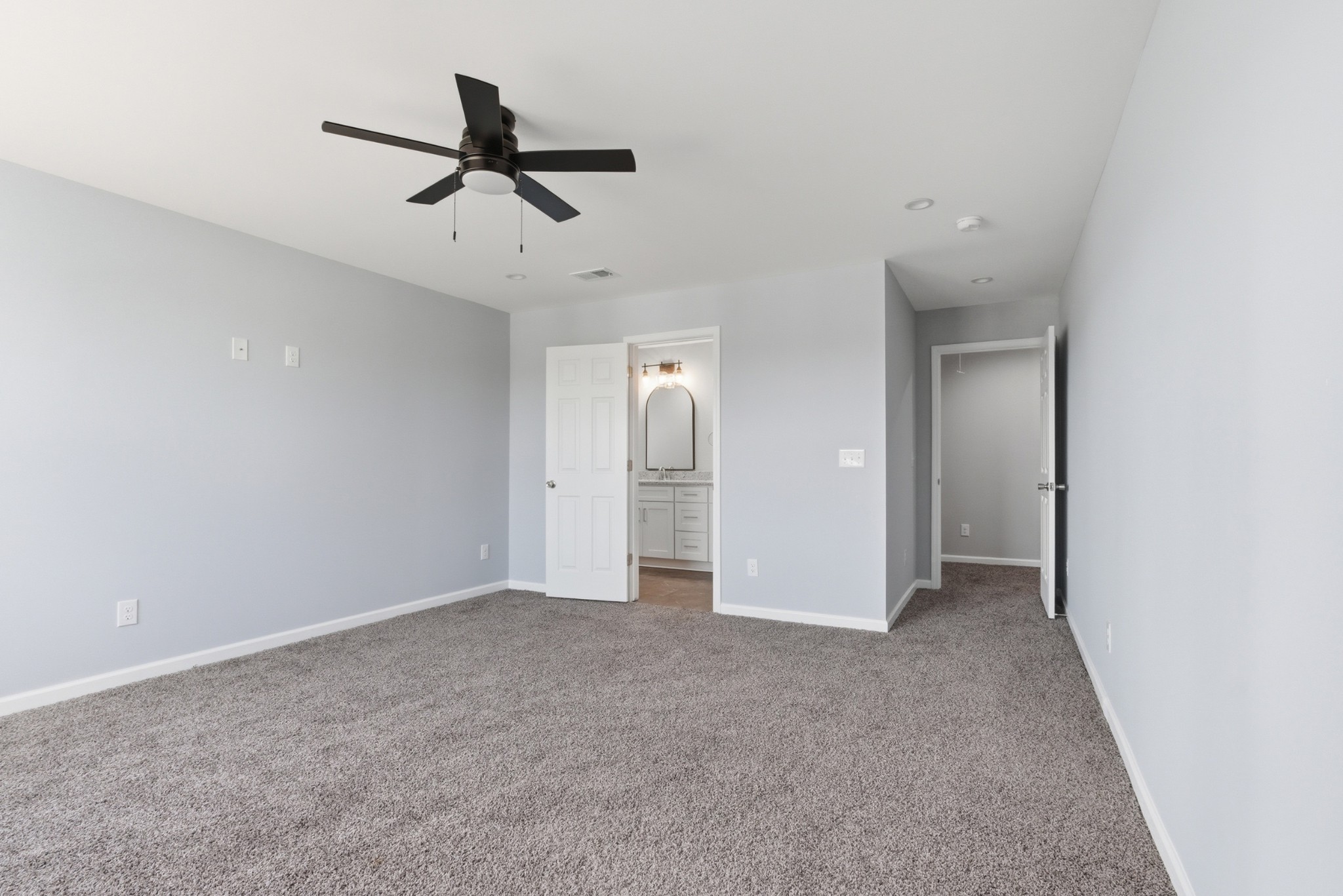4741 Longbranch Antioch, TN 37013 - Photo 33 of 39 wooden floor in an empty room and a ceiling fan