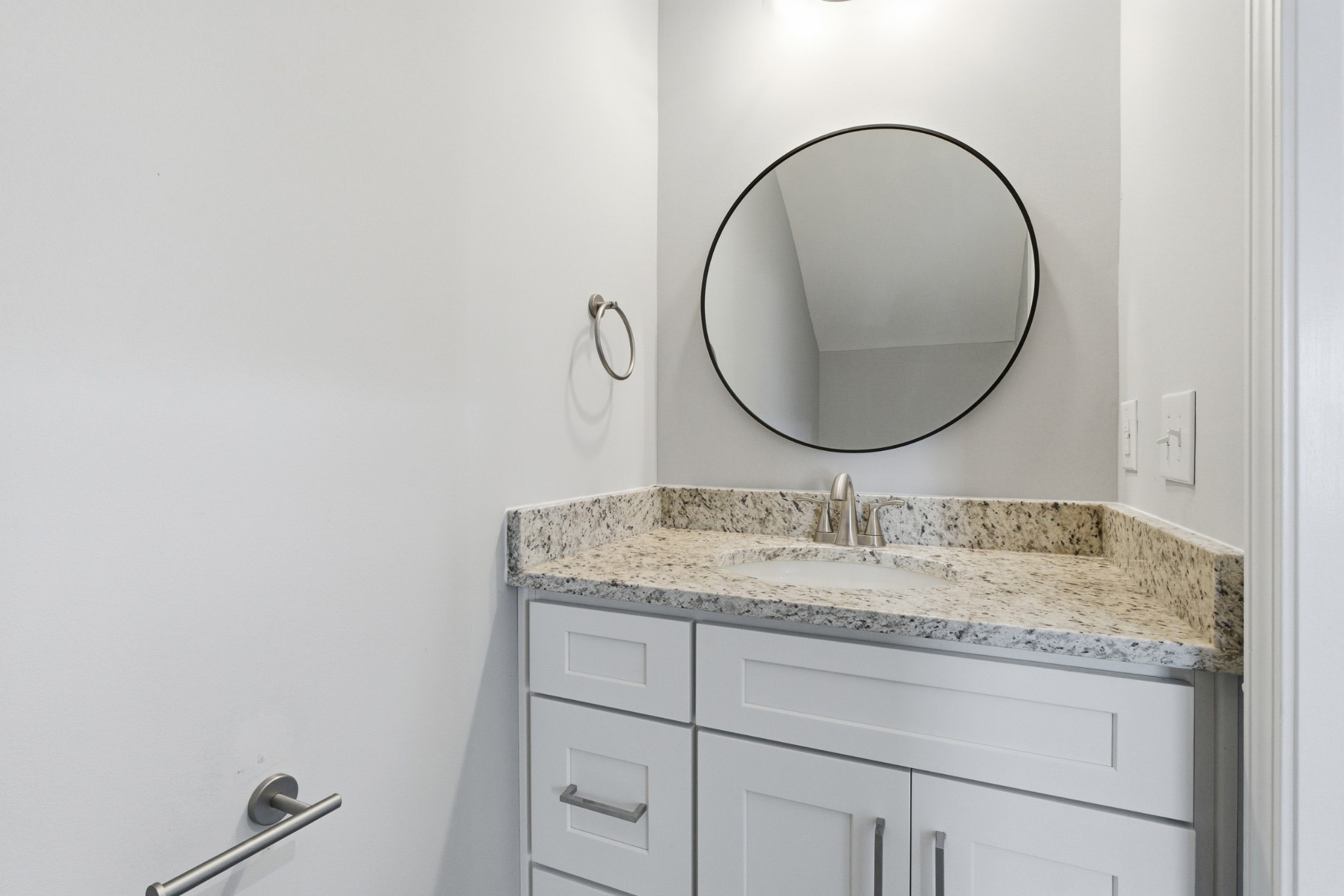 4741 Longbranch Antioch, TN 37013 - Photo 7 of 39 a bathroom with a granite countertop sink and a mirror