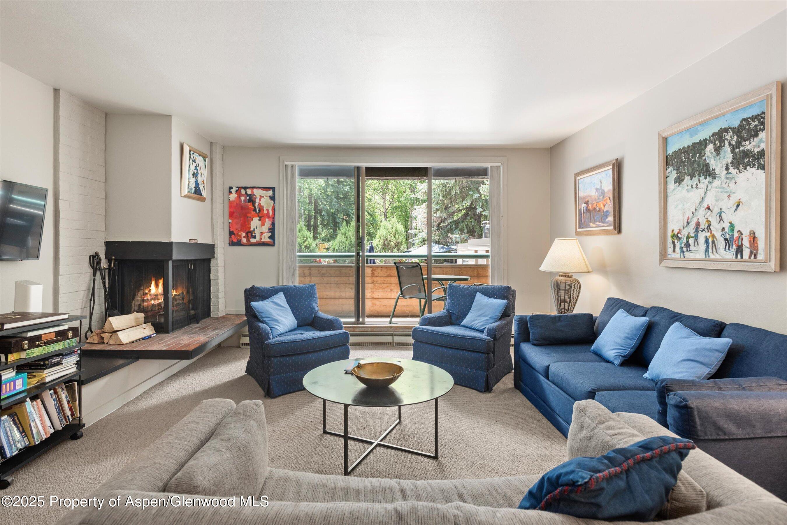 Wood Burning Fireplace